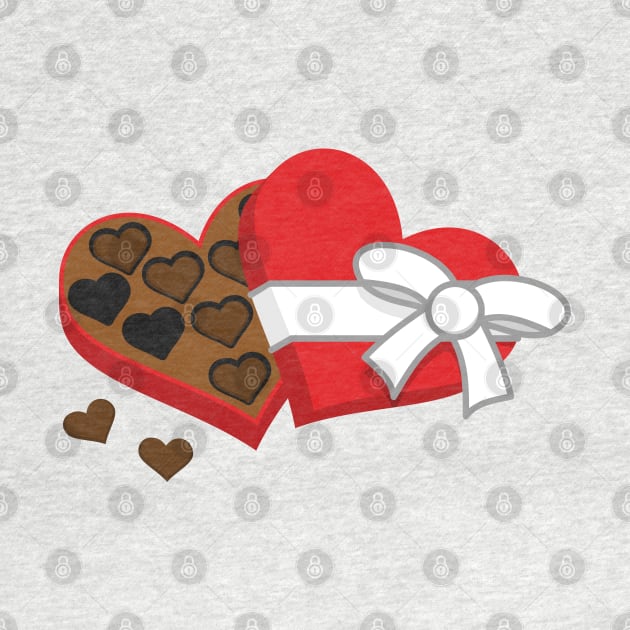 Heart Chocolate Gift Box - Valentine's Day by BirdAtWork